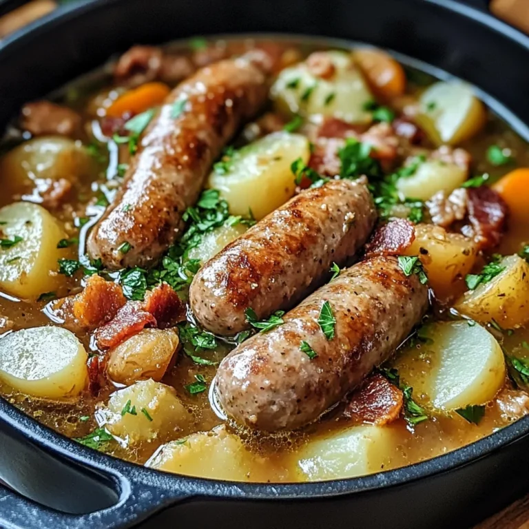 Irish Sausage and Bacon Stew