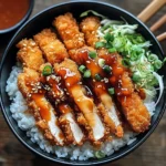 Japanese Katsu Bowls with Tonkatsu Sauce