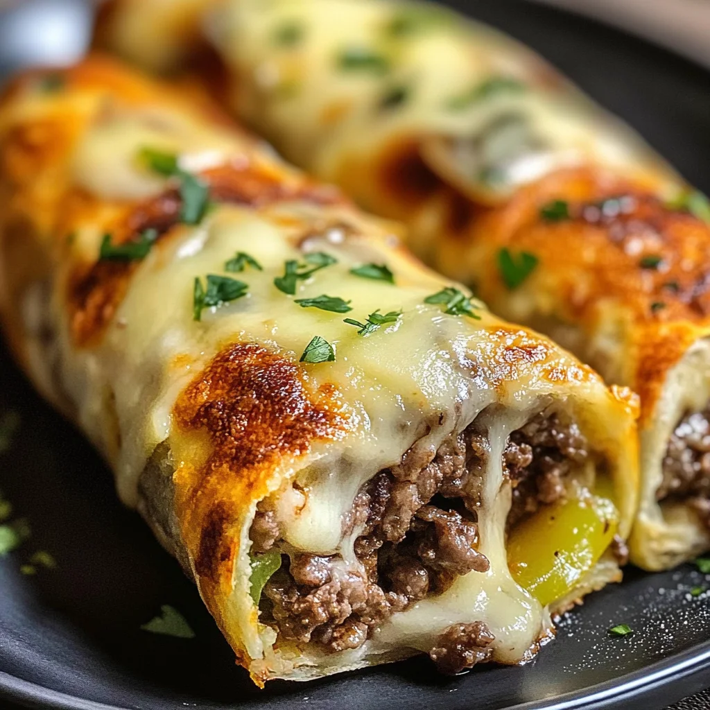 Keto Philly Cheesesteak Rolls