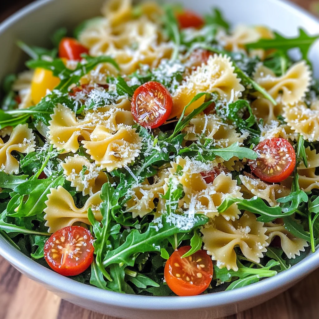 Lemon Arugula Pasta Salad