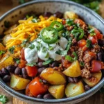 Loaded Potato Taco Bowl