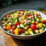Mediterranean Chickpea Salad with Lemon Vinaigrette: The Best Summer Dish