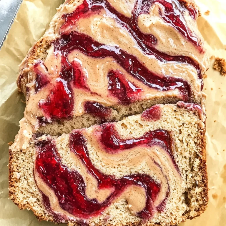 Peanut Butter & Jelly Banana Bread Recipe