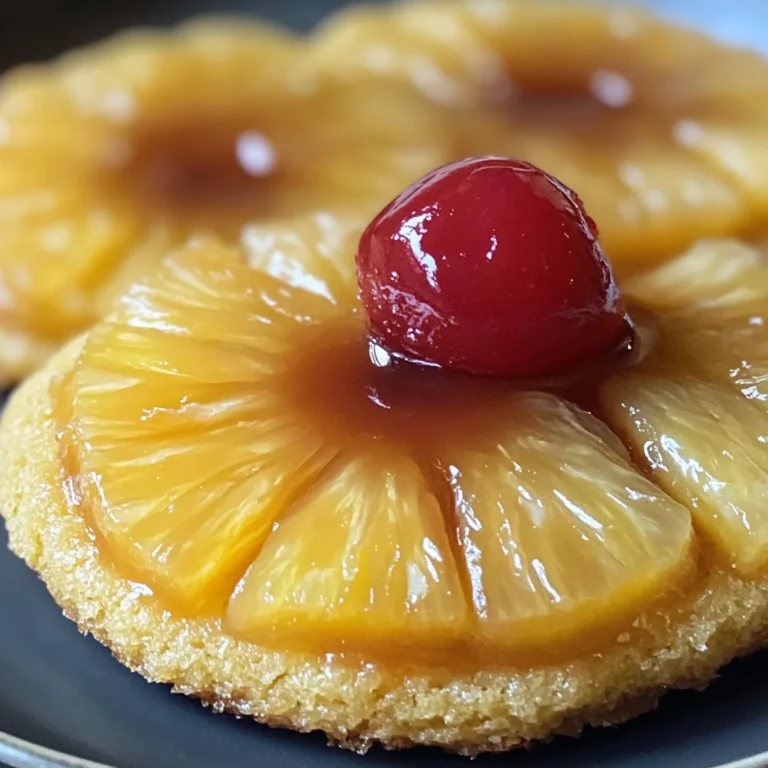 Pineapple Upside-Down Sugar Cookies