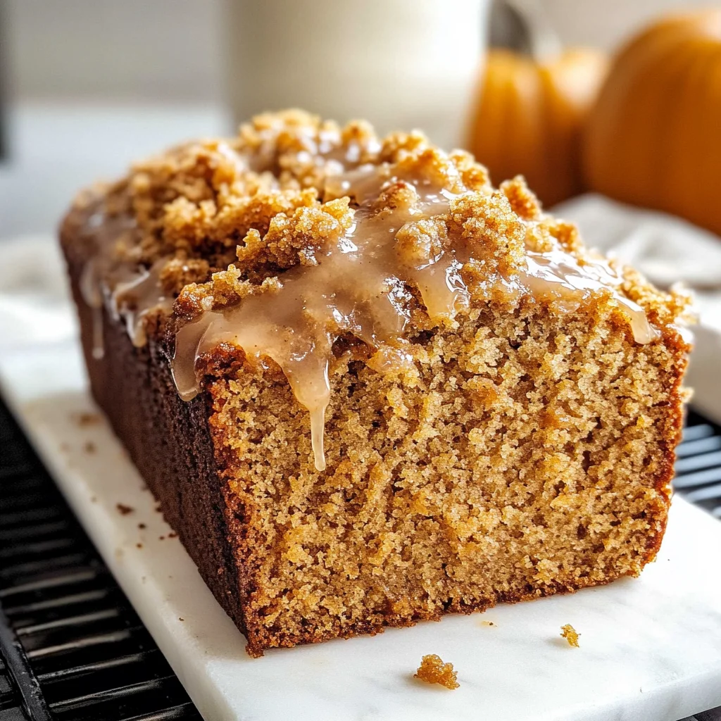 Pumpkin Bread with Maple Glaze