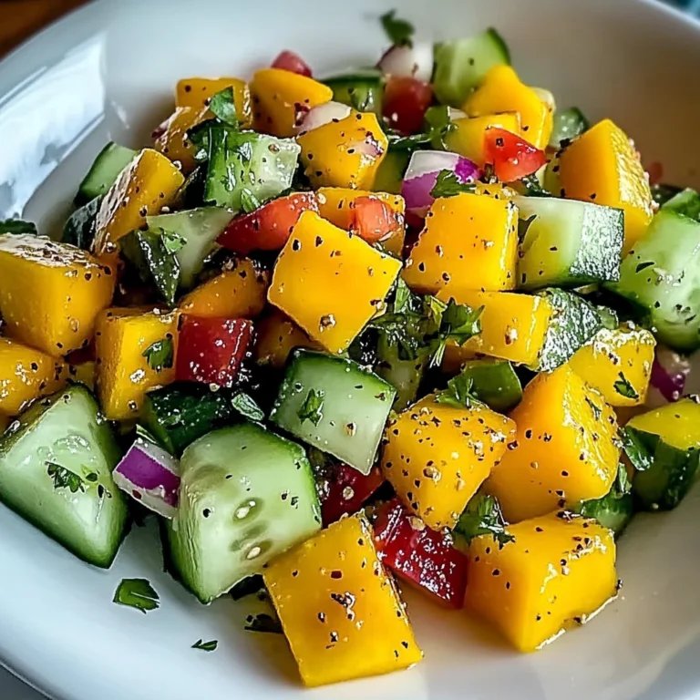 Refreshing Mango Cucumber Salad