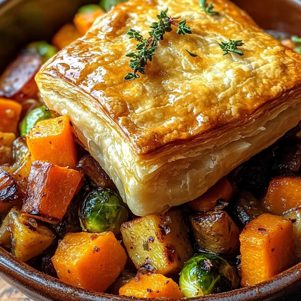 Roasted Autumn Vegetable Pot Pies