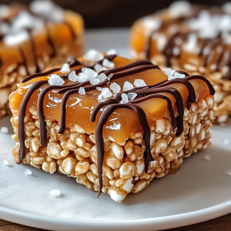 Salted Caramel Rice Krispie Treats: A Sweet & Salty Indulgence
