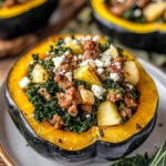 Sausage-Stuffed Acorn Squash