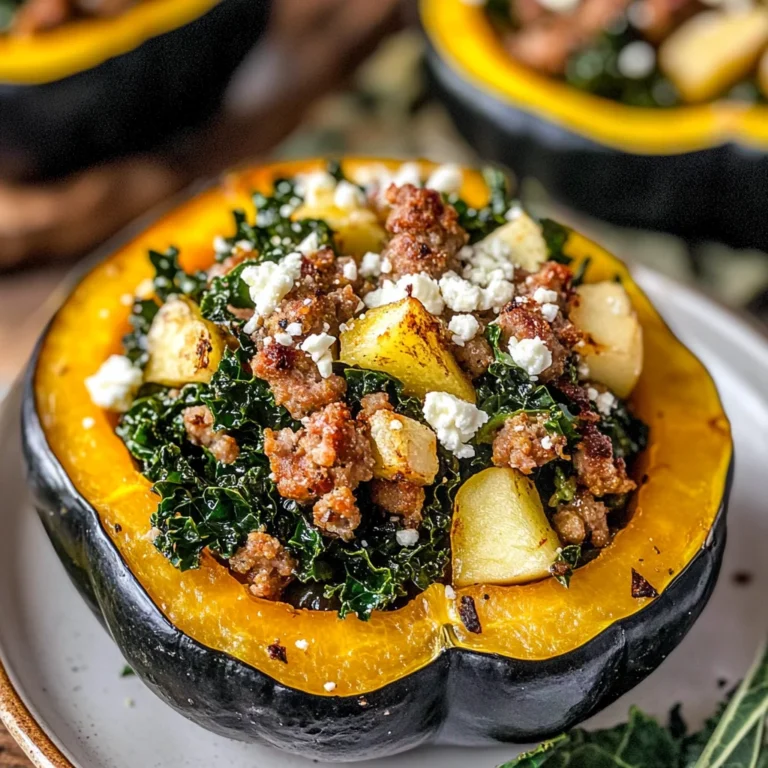 Sausage-Stuffed Acorn Squash
