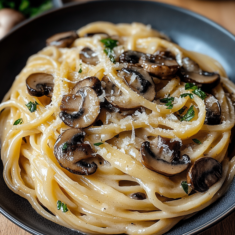 Indulge in Creamy Caramelized Leek and Mushroom Pasta