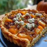 Caramelized Onion Butternut Squash Tart
