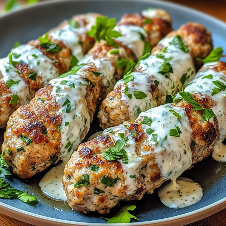 Irresistible Chicken Kofta with Garlic Yogurt Sauce Recipe