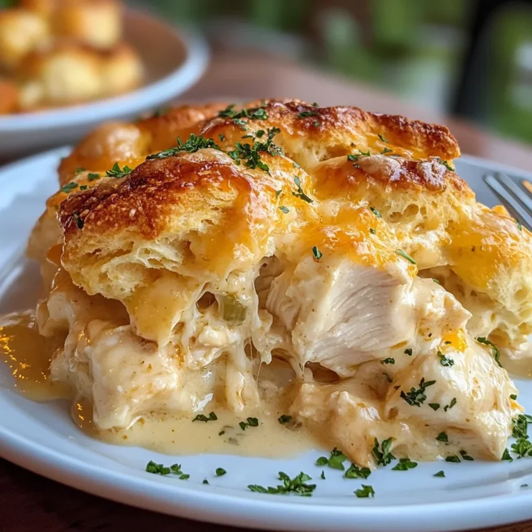 Chicken Bubble Biscuit Casserole
