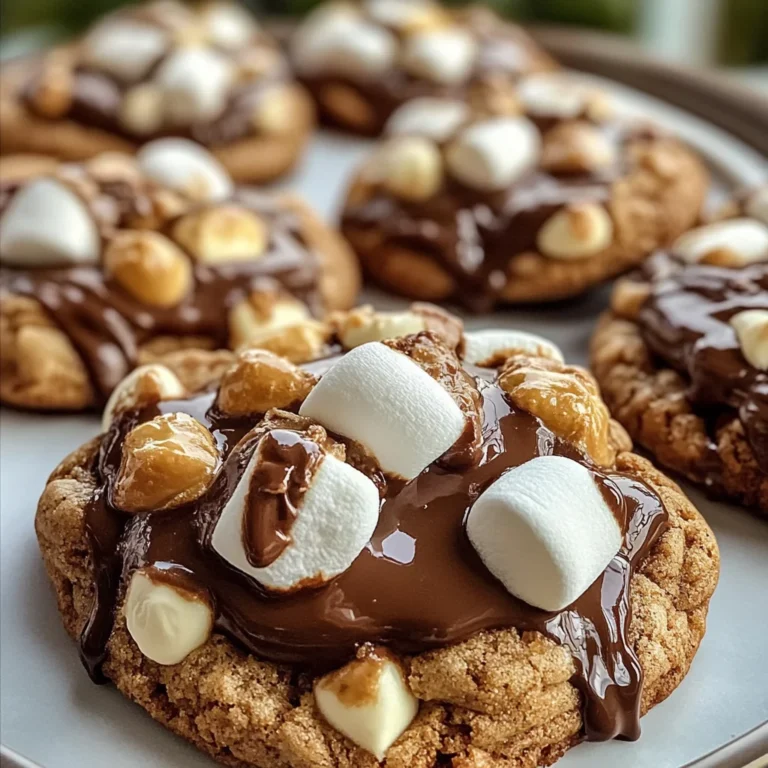 Chocolate Peanut Butter Marshmallow Cookies