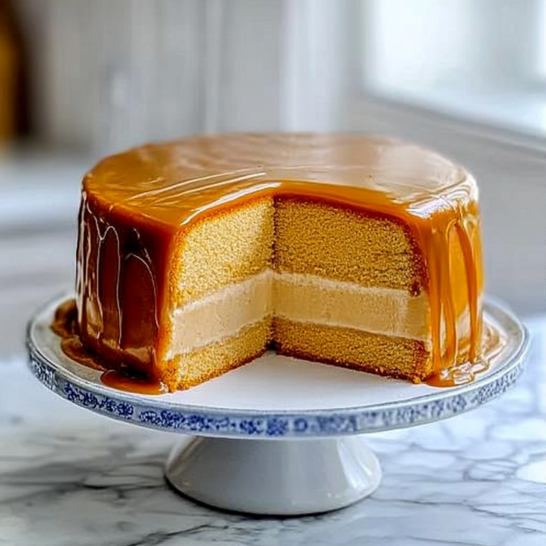 Indulge in the Richness of Creamy Caramel Cake Today!