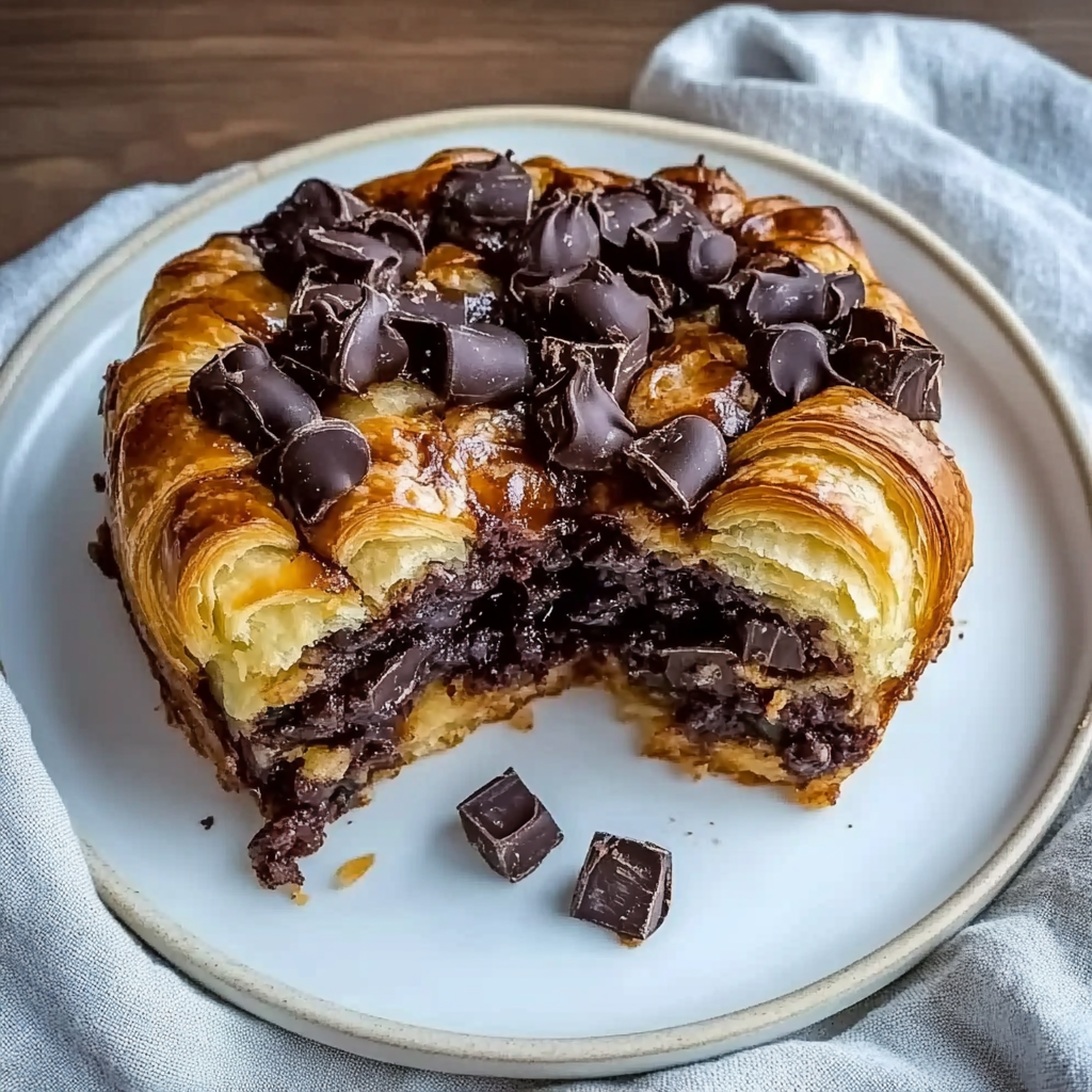 Indulge in Decadent Chocolate Croissant Breakfast Bake