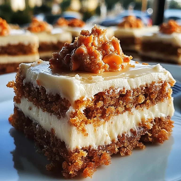 Decadent Carrot Cake Bars with Cream Cheese Frosting