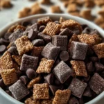Double Chocolate Brownie Puppy Chow Snack Mix