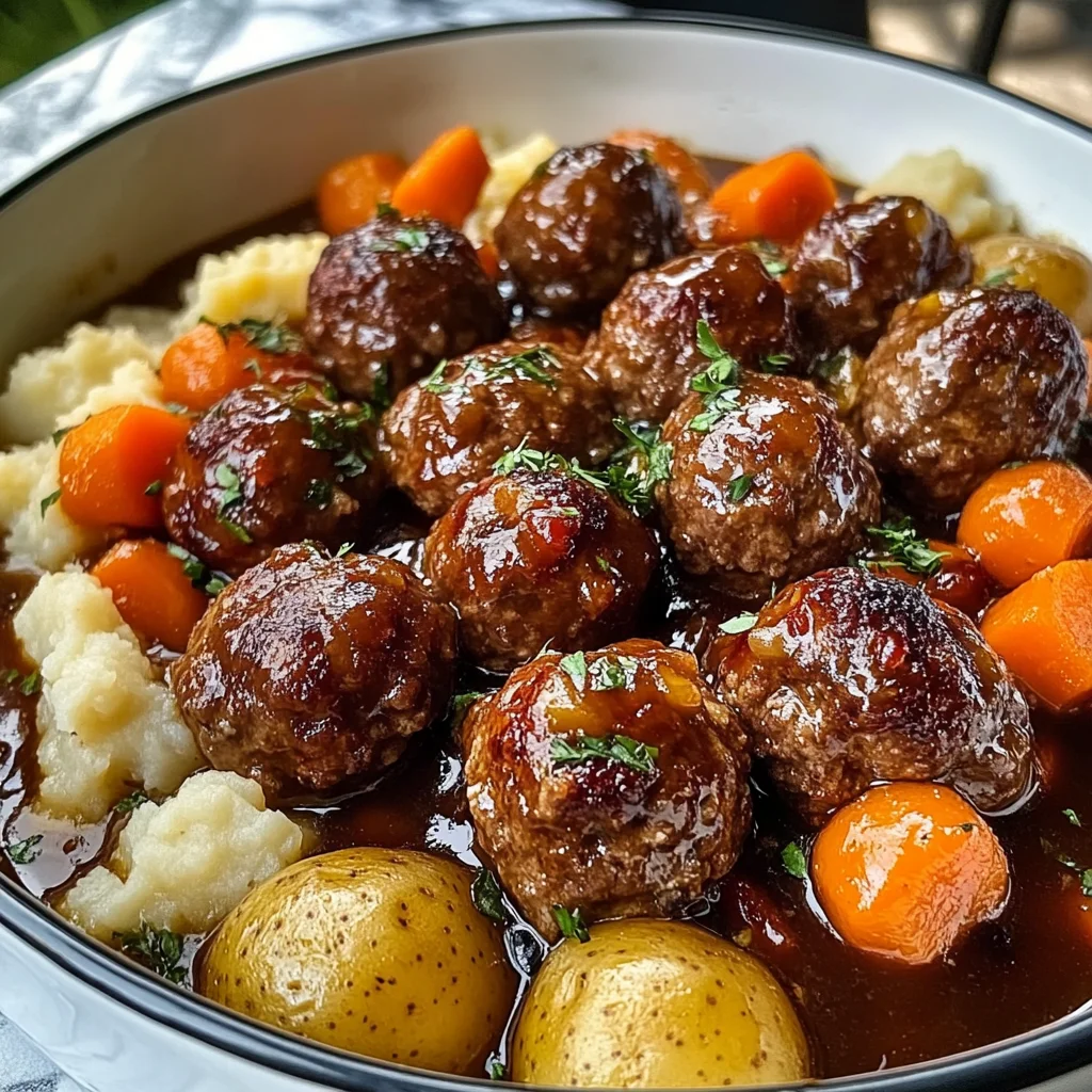 Easy Frozen Meatball Pot Roast
