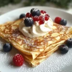 Eggnog Crêpes