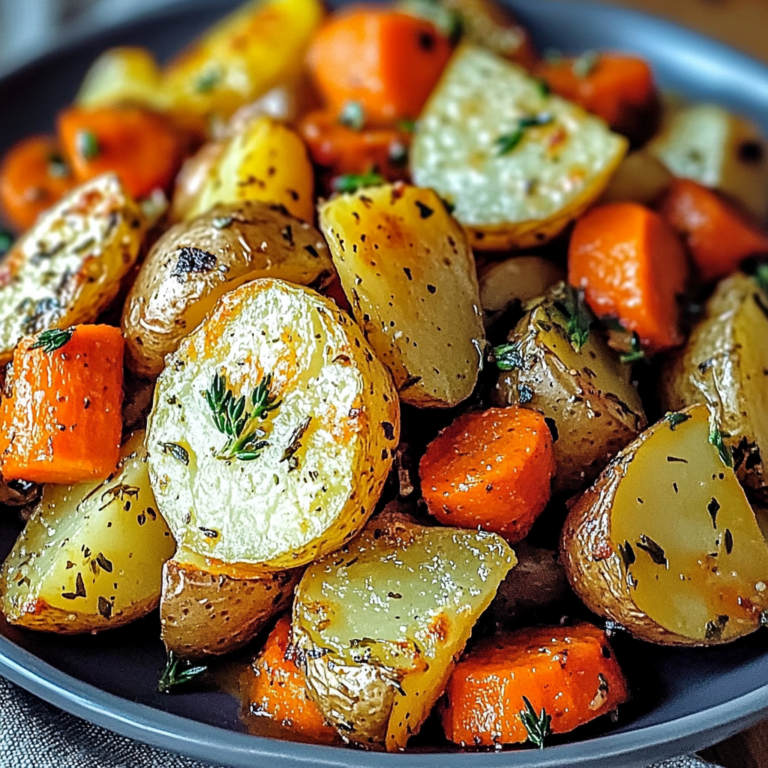 Irresistible Garlic Herb Roasted Potatoes, Carrots & Zucc…