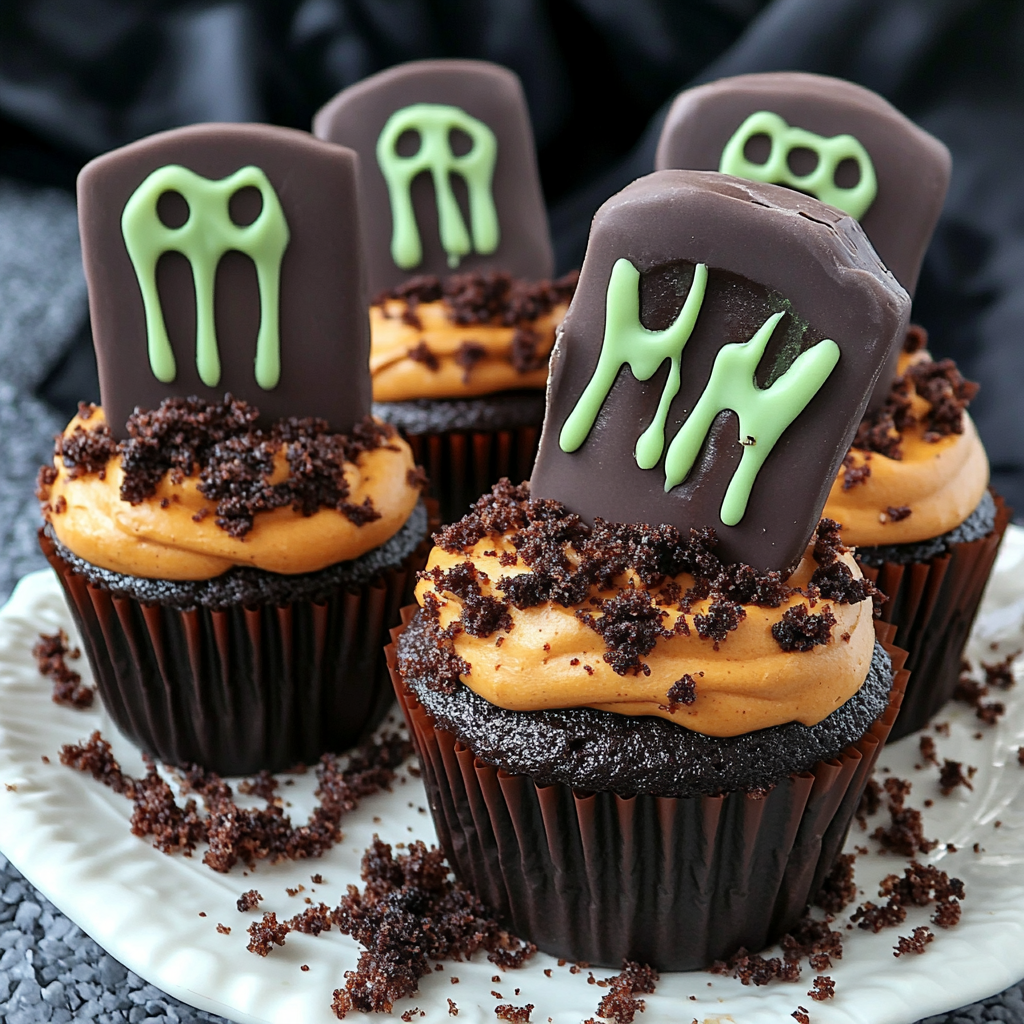 Spooktacular Halloween Graveyard Cupcakes Recipe