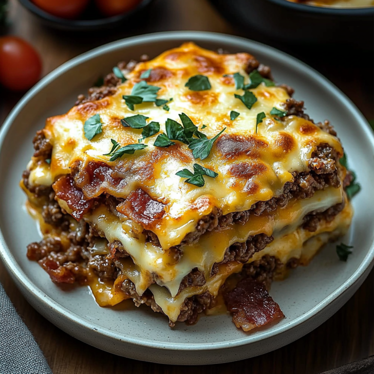 Irresistible Low-Carb Bacon Cheeseburger Casserole Recipe