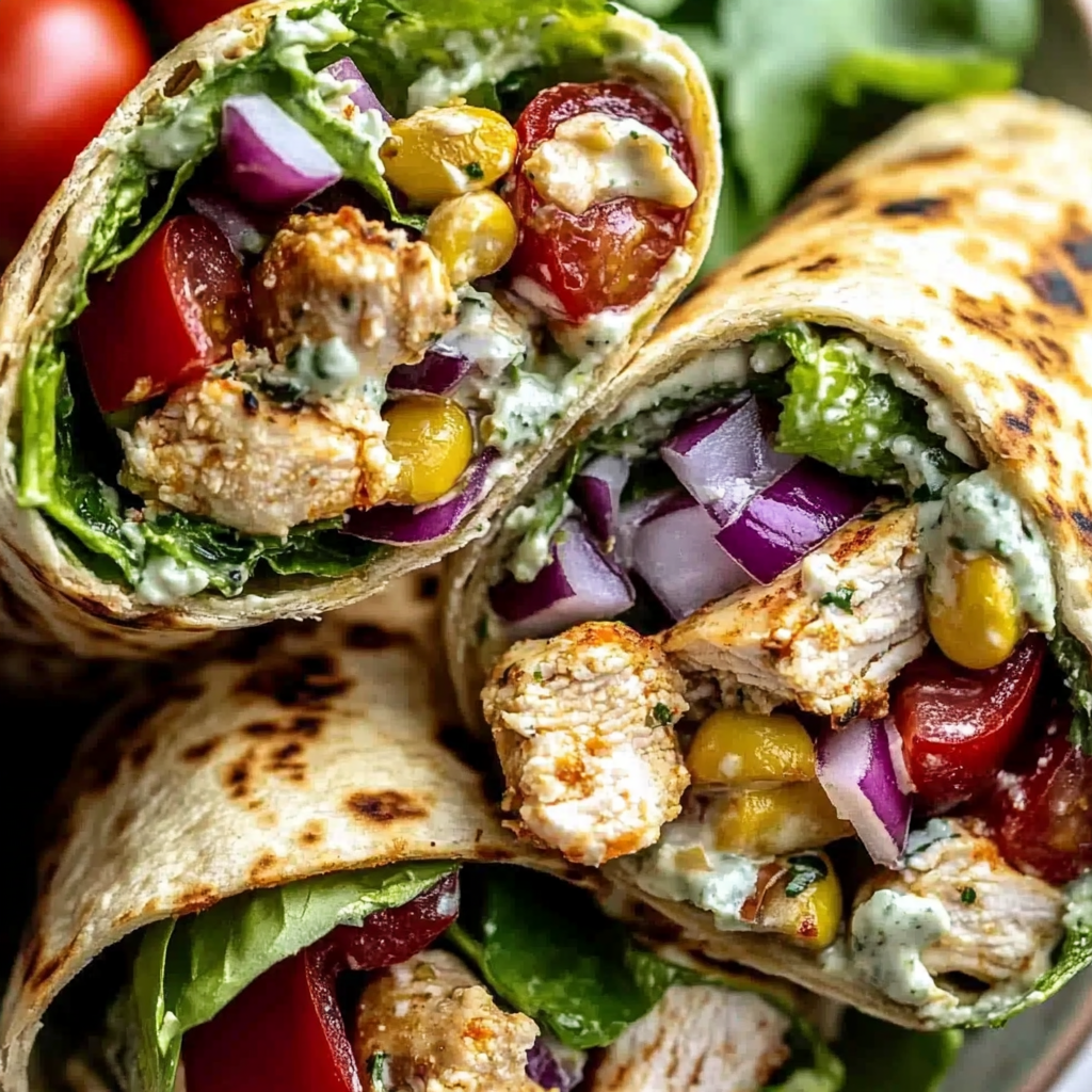 Irresistible Mediterranean Chicken Wraps for Delicious Meals