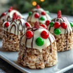 No-Bake Rice Krispie Christmas Puddings