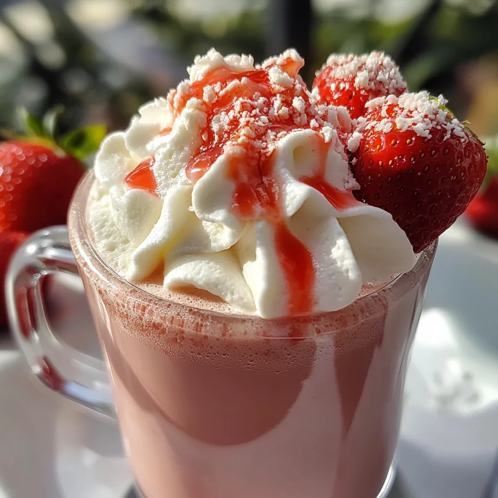 Strawberry Hot Chocolate