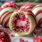 Strawberry Velvet Cheesecake Truffle Bites