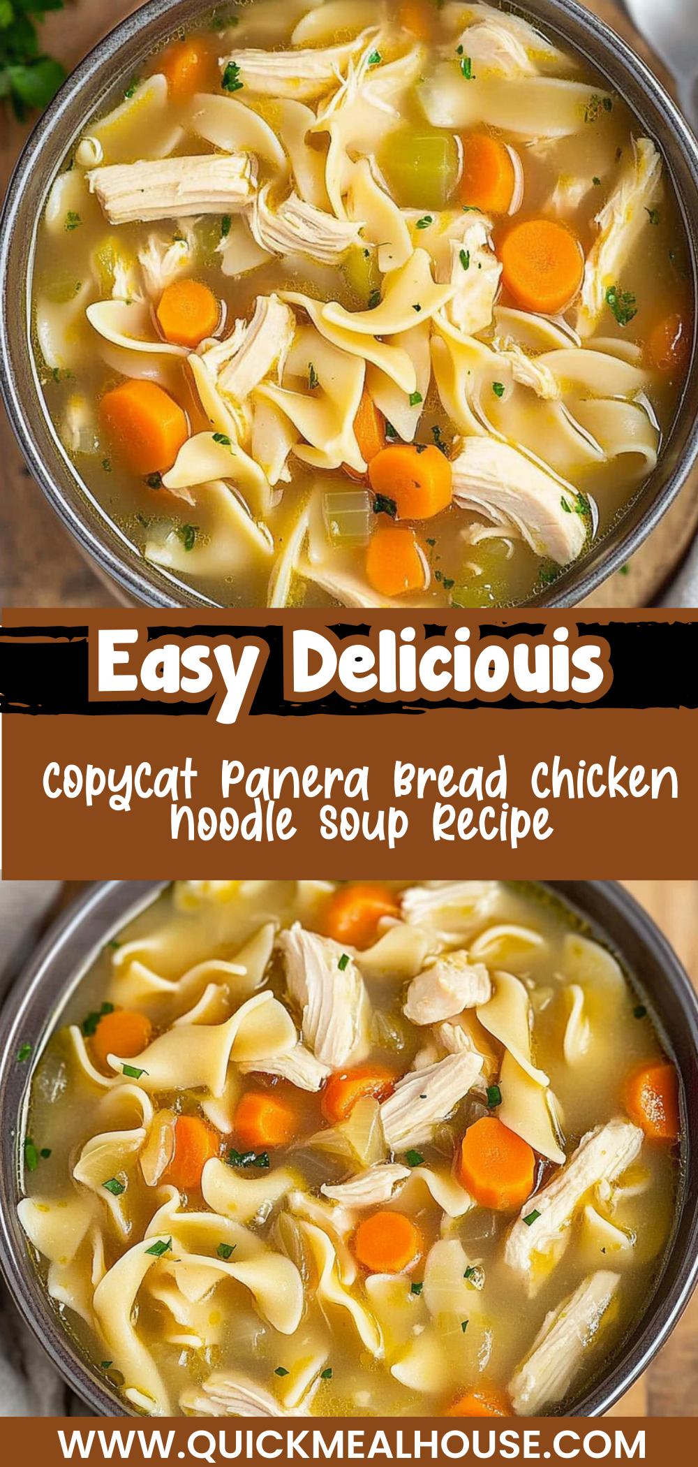 CopyCat Panera Bread Chicken Noodle Soup Recipe