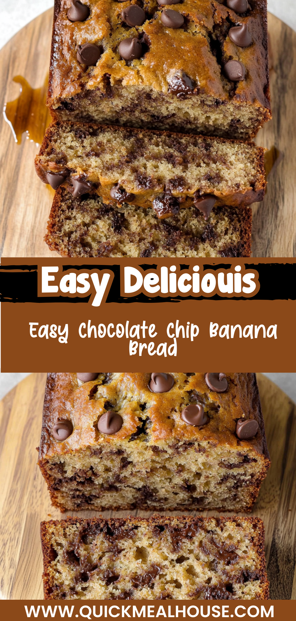 Easy Chocolate Chip Banana Bread