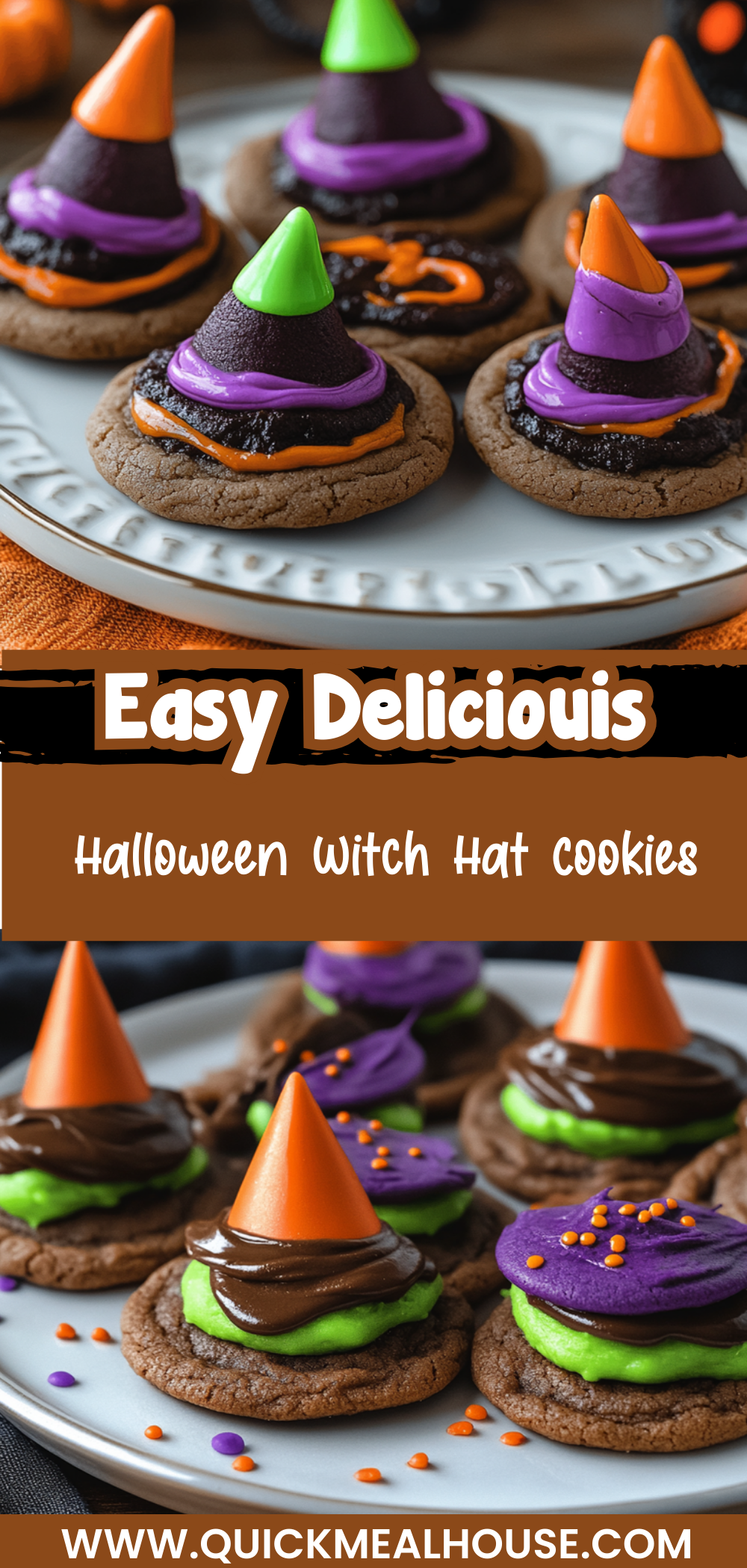 Halloween Witch Hat Cookies