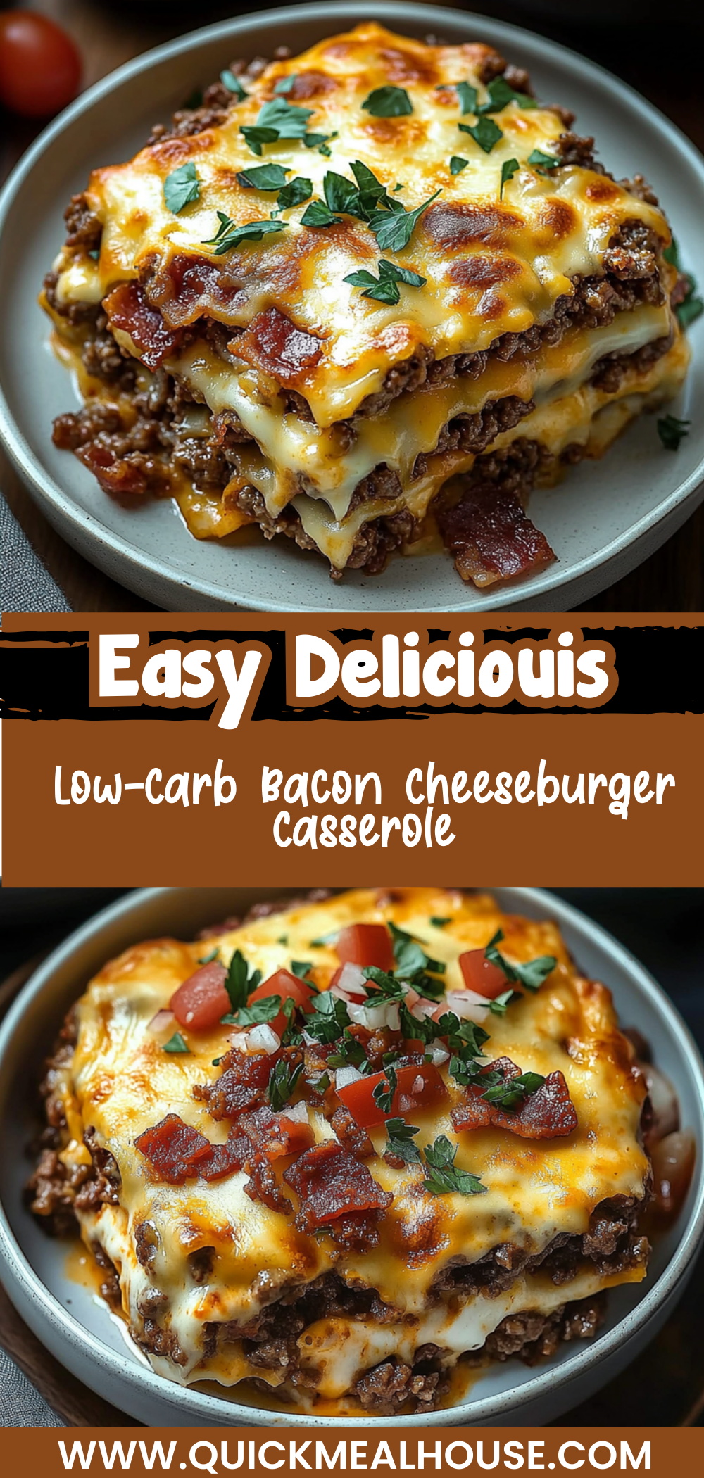 Low-Carb Bacon Cheeseburger Casserole: A Delicious and Easy Recipe for Keto Lovers