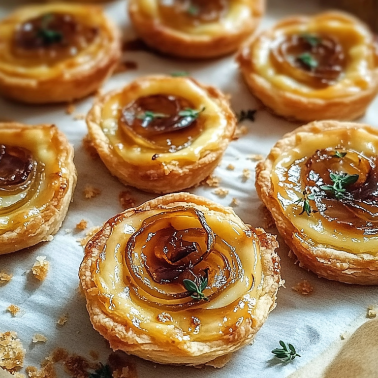 Irresistible Caramelized Onion and Cheese Tarts Recipe