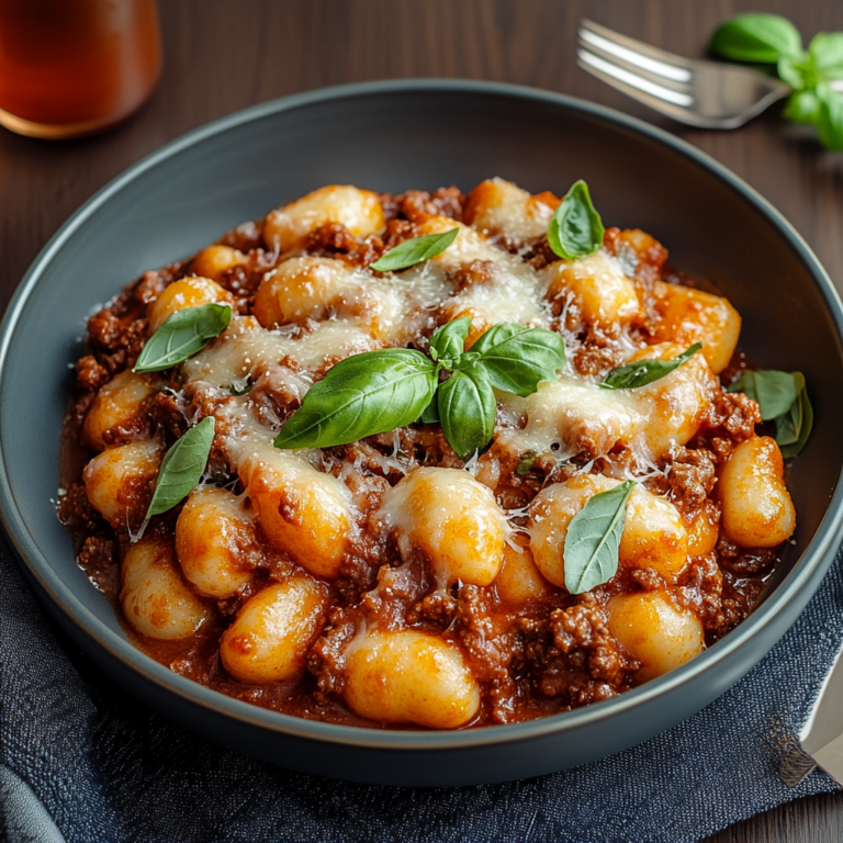 Irresistible Cheesy Bolognese Gnocchi Bake Recipe
