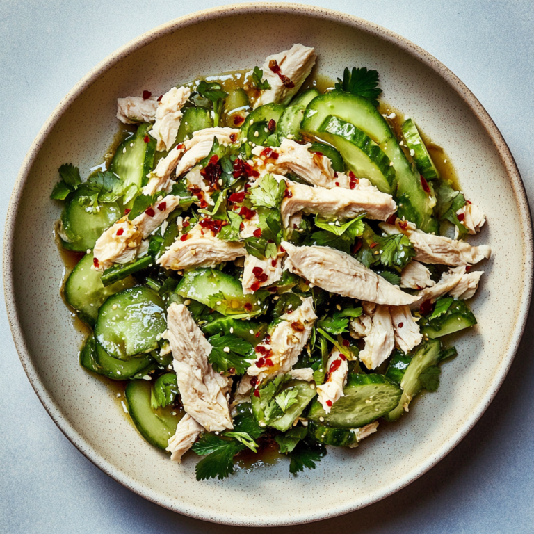 Refreshing Cucumber Chicken Salad Recipe for Hot Days