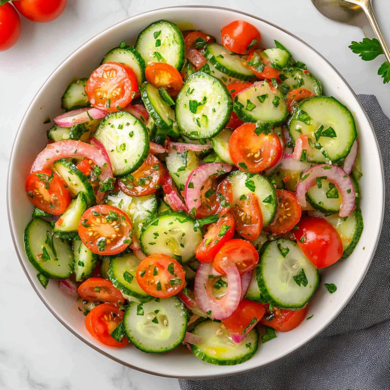 Ultimate Creamy Cucumber Tomato Salad Recipe to Wow Guests