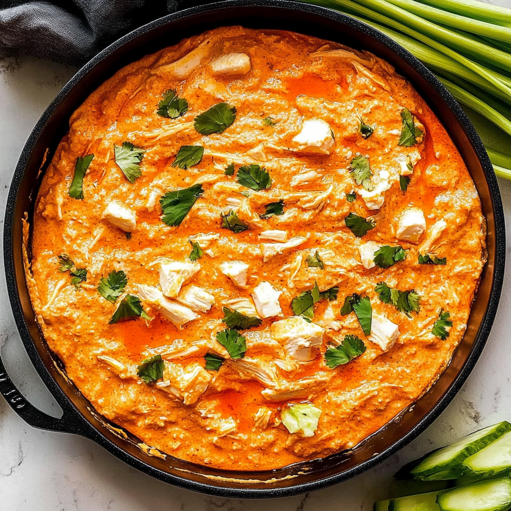 Irresistible Easy Buffalo Chicken Dip Recipe in Minutes