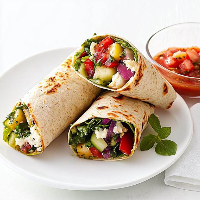 Quick & Flavorful Easy Mediterranean Veggie Wraps Recipe