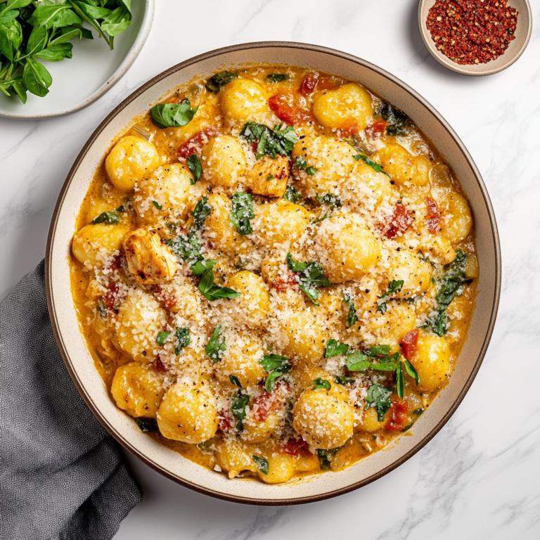Garlic Chicken Gnocchi Skillet: 30-Minute Dinner Delight!