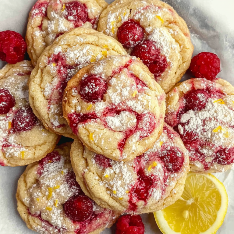 Irresistibly Soft Lemon Raspberry Cookies Recipe