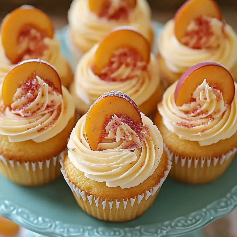 Irresistible Peach Bellini Cupcakes for Any Celebration