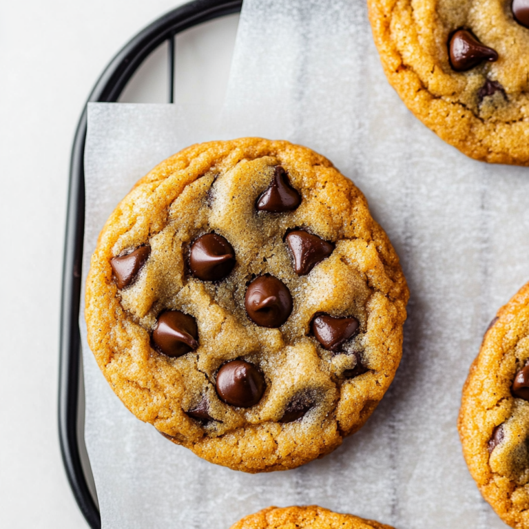 Perfect, Soft and Chewy Chocolate Chip Cookies Recipe