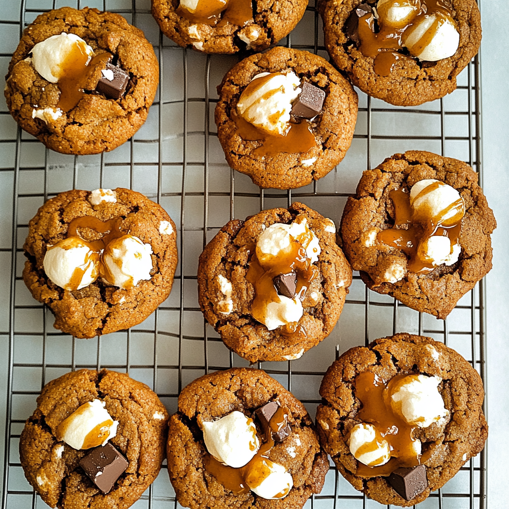 Indulge in Irresistible Pumpkin S’mores Cookies Today!