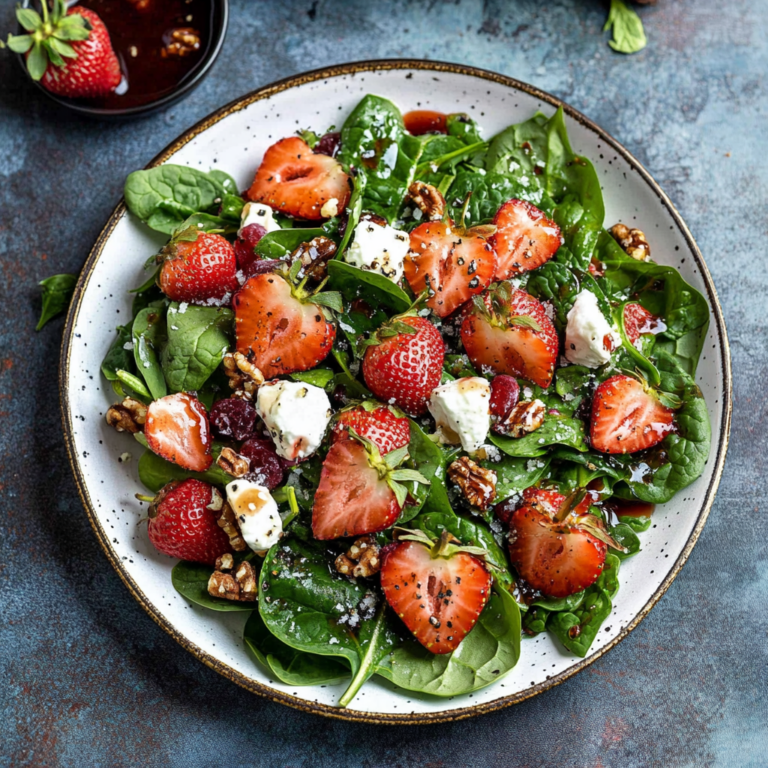 Irresistible Strawberry Spinach Salad Recipe in 5 Minutes!