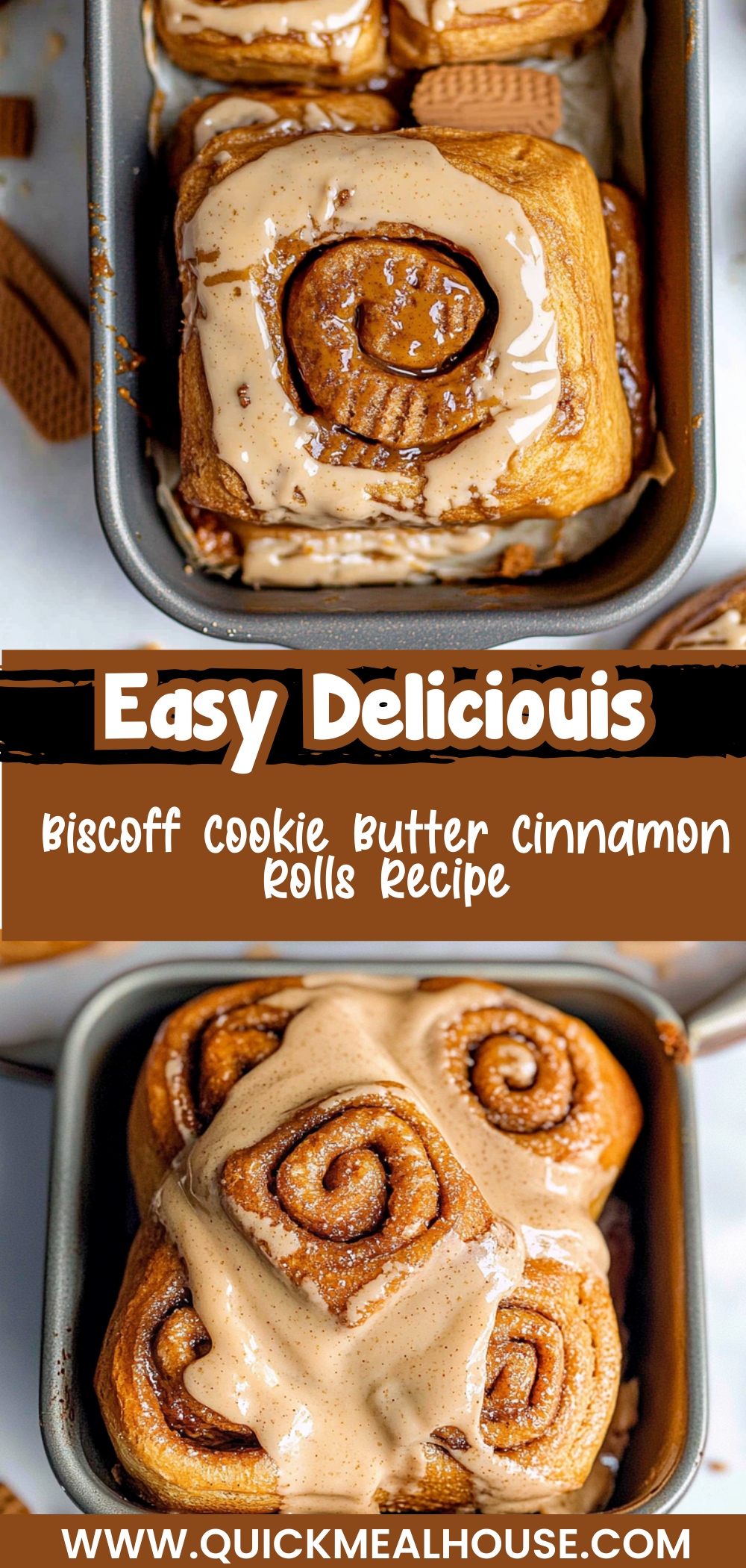 Biscoff Cookie Butter Cinnamon Rolls Recipe