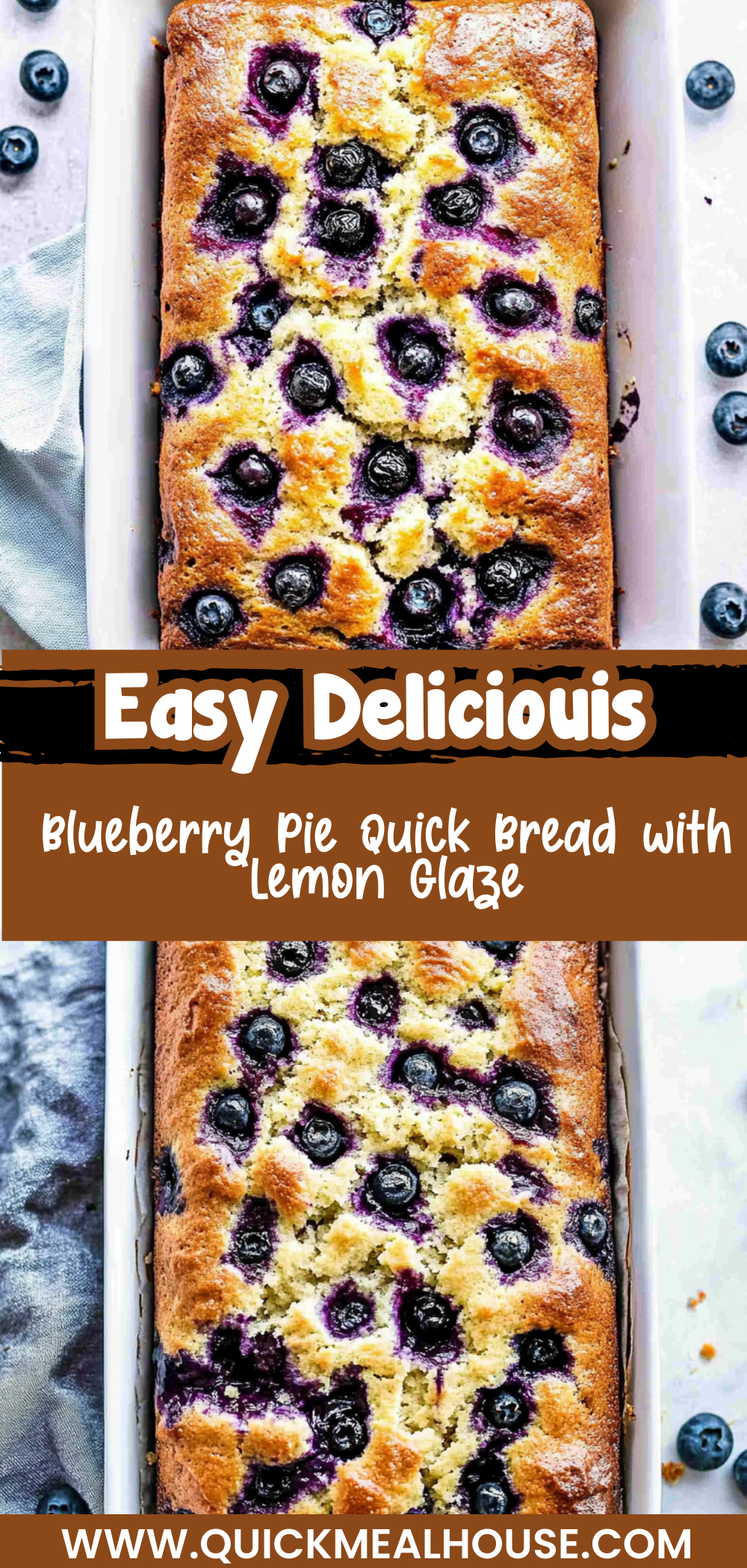 Blueberry Pie Quick Bread